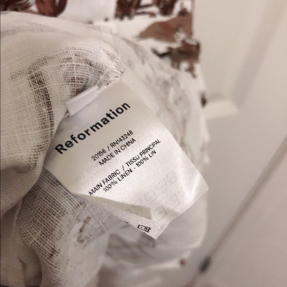 NWOT Reformation Roarke Linen Dress Sonora - Picture 6 of 7